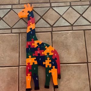 Alphabet and Number Giraffe puzzle